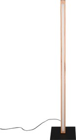 LED stojacia lampa v čierno-prírodnej farbe (výška 115 cm) Bellari – Trio