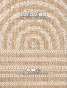 Krémovobiely/v prírodnej farbe vnútorný a vonkajší koberec 160x230 cm Haringey Woodfield – Ted Baker