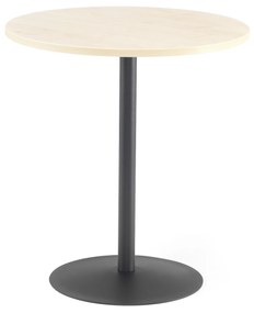 Kaviarenský stôl ASTRID, Ø 700 x V 735 mm, breza / čierna