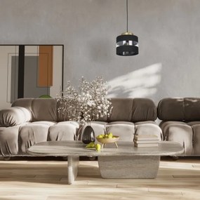 Luster na lanku HAVARD 1xE27/60W/230V čierna/mosadz