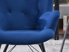 Relaxačné kreslo Dawntawn (tmavomodrá + čierna). Akcia -20%. Vlastná spoľahlivá doprava až k Vám domov. 1135671