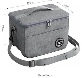 Chladiaca taška YOUR CITY 29x20 cm, čierna