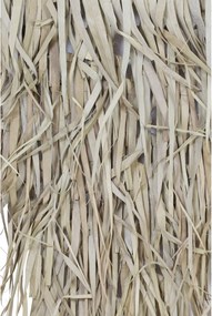 Nástenná dekorácia pletený trojuholník palmového lístia Katiola - 79*150 cm