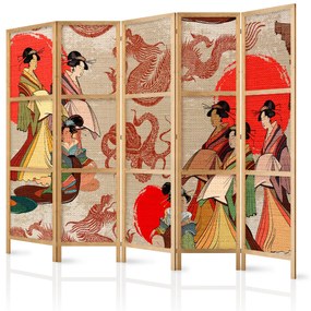 Artgeist Japonský paraván - Secrets of the Geishas II Veľkosť: 225x161