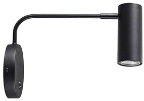 Zuma Line 20034-BK - Nástenné svietidlo TUBO WL 1xGU10/50W/230V čierna