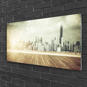 Skleneny obraz Mesto new york paneláky 120x60 cm