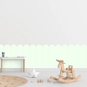 PIPPER. Textilná samolepiaca tapeta - Oblúk - Mätová farba Farba: Bledá, Veľkosť: 60 cm