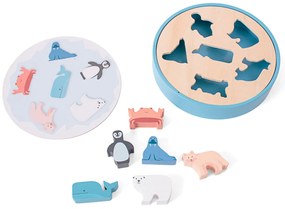 Drevené obrysové puzzle