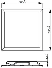 Philips - LED Stmievateľné stropné svietidlo SLIM SCENE SWITCH LED/12W/230V 2700K