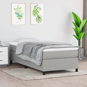 Rám na boxspring posteľ bledosivý 90x190 cm látka