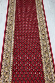 Associated Weavers, AKCIA: 80x80 cm Protišmykový behúň na mieru Inca 11 - obšitý zo všetkých strán, červená, chodba / predsieň