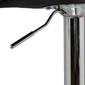 Čierne barové stoličky s nastaviteľnou výškou z imitácie kože v súprave 2 ks (výška sedadla 93 cm) – Casa Selección