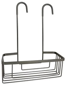 Gedy - Závesná polica do sprchy SMART 37,5x30 cm metalická sivá