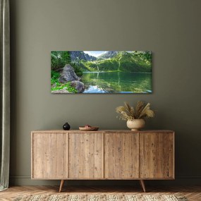 Obraz jazera v Tatrách (120x50 cm)