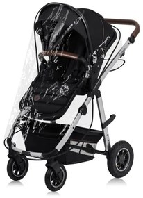 Lionelo - Kombinovaný kočík 2v1 AMBER čierna/strieborná