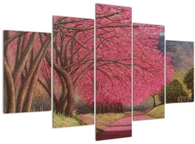Obraz rozkvitnutých stromov (150x105 cm)
