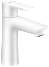 Hansgrohe Talis E, umývadlová batéria 110 s odtokovou súpravou s ťahadlom, biela matná, HAN-71710700