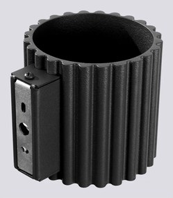 Čierne nástenné svietidlo ø 10 cm Zora – Sollux