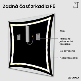 Zrkadlo s LED osvetlením F5
