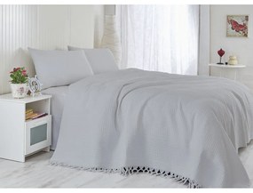 Béžový bavlnený pléd 220x240 cm Pique – Mijolnir