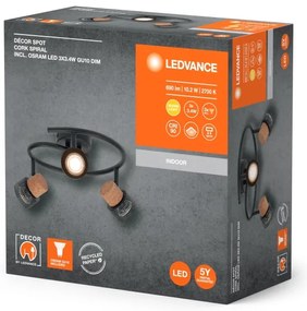 Ledvance - LED Bodové svietidlo DECOR CORK 3xGU10/3,4W/230V