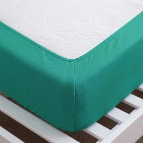 4Home jersey prestieradlo IDEAL zelený tyrkys, 70 x 140 cm, 70 x 140 cm