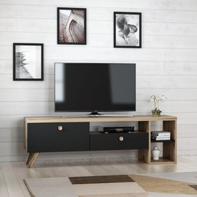 TV stolík/skrinka Paria (čierna). Akcia -19%. Vlastná spoľahlivá doprava až k Vám domov. 1067149