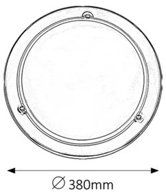 Rabalux 5143 - Stropné svietidlo UFO 2xE27/60W/230V