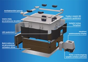Mspa | Bazén vírivý MSPA OSLO AMBER AERO PLUS- F-AM063WAP | 11400305