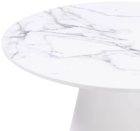 Konferenční stolek Margos 66 cm bílý/mramor II