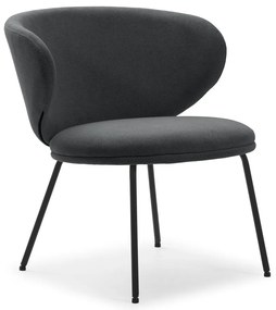 Antracitové kreslo Rush – Marckeric