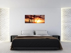 Obraz - Staroveká pirátska loď (120x50 cm)