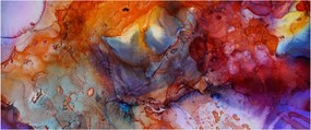 Obraz - Abstraktné atramentové umenie (120x50 cm)
