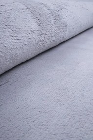 Protišmykový koberec PLUSH strieborný