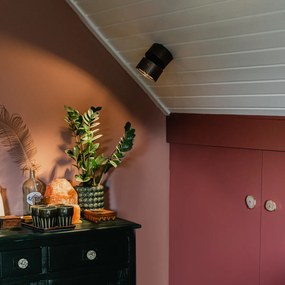 Moderné bodové svetlo tmavo bronzové okrúhle nastaviteľné - Go Nine