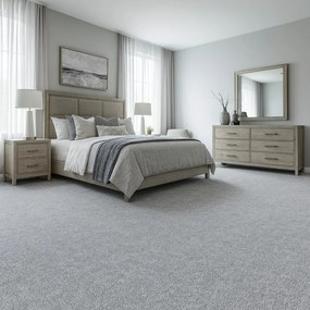 ITC, Metrážny koberec e-blitz 90, na mieru, šíře 4m, šedá, ab (mriežka), chodba / predsieň