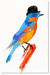 Gario Obraz na plátne Farebný vták v klobúku - Robert Farkas Rozmery: 40 x 60 cm