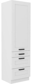 Kuchynská skrinka LUNA biela mat/biela 60dks-210 3s 1f