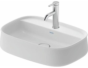 DURAVIT Zencha oválna umývadlová misa s otvorom, bez prepadu, 550 x 390 mm, biela matná, 2374553271