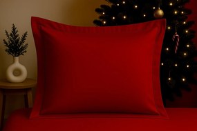 INTERMEDIC SK Saténová obliečka na vankúš Red 50×70 cm – by Queen Plačková, 100% bavlna
