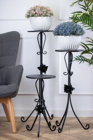 STOJAN NA KVETINÁČ BROSE 95X39 CM ČIERNA