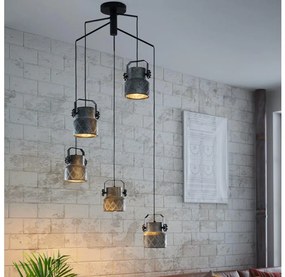 Eglo 39856 - Prisadený luster HILCOTT 5xE27/40W/230V