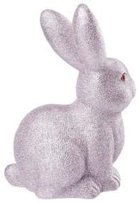 Butlers EASTER Veľkonočný trblietavý zajačik 22 cm - sv.fialová