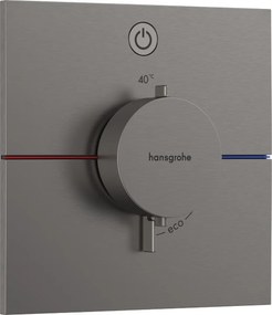 Hansgrohe ShowerSelect Comfort E, termostat pod omietku pre 1 spotrebič, kartáčovaný čierny chróm, HAN-15571340