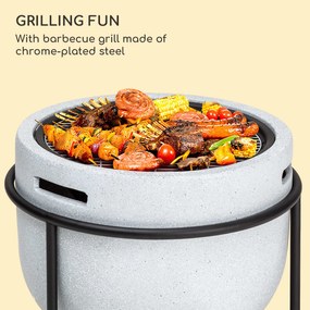 Blumfeldt Grail, ohnisko s grilom, MgO a oceľový plášť, lapač iskier