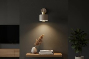 Nástenné svietidlo Panta, 1x béžové kovové tienidlo, g