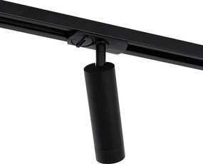 Moderný koľajnicový systém s 5 bodovými svetlami čierny 1-fázový GU10 35mm - Iconic Jeana Luxe