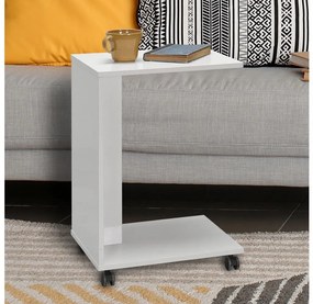 Adore Furniture Odkladací stolík 65x35 cm biela 479ADR1128