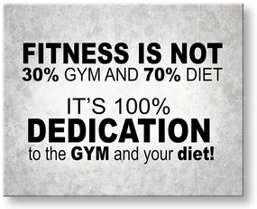 Motivačný obraz na stenu Fitness is not | rôzne rozmery
