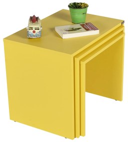 Set 3ks. konferenčných stolíkov Losuku 2 (žltá). Vlastná spoľahlivá doprava až k Vám domov. 1094307
